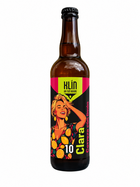 10 Clara Cerveza cón limón, světlé výčepní, sklo 750 ml
