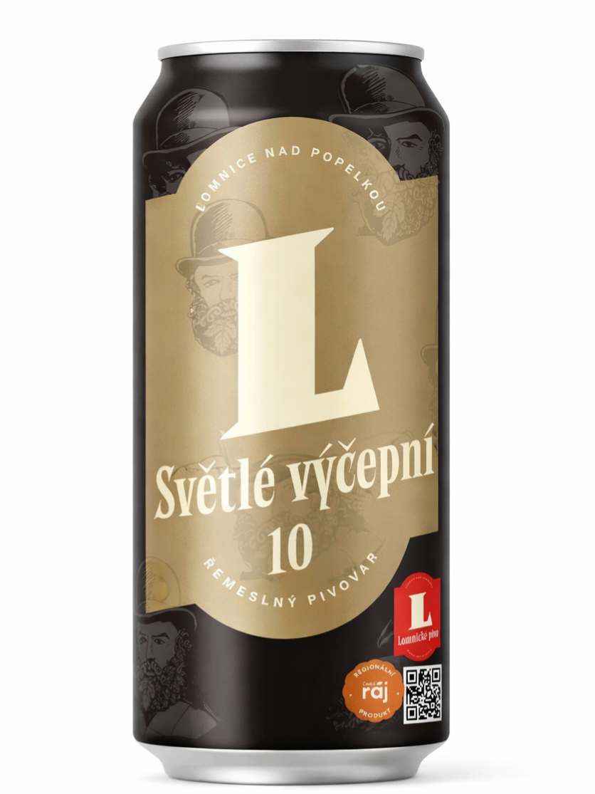 Světlá 10%, 0,5L Plech