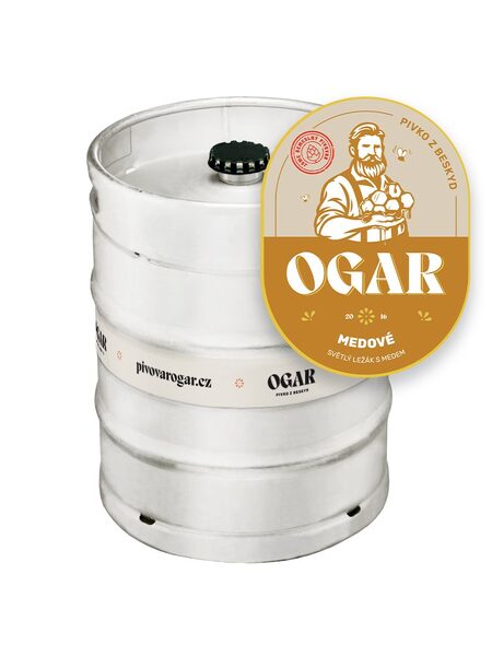 OGAR Medový speciál 15°, KEG50