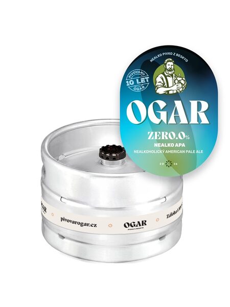 OGAR ZERO APA nealko pivo, KEG15