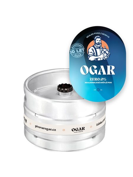 OGAR ZERO neochucené nealko pivo, KEG15
